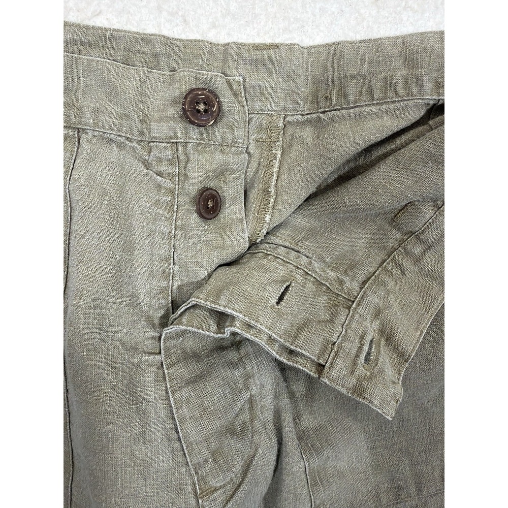 Patagonia Hemp Utility Shorts Womens 12 Olive Green High Rise Hiking Gorpcore
